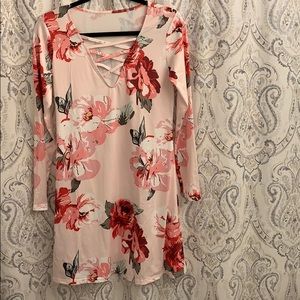 NWOT Floral Tunic